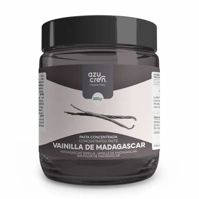Pasta concentrada de vainilla de Madagascar 300 g - Sin gluten - Azucren