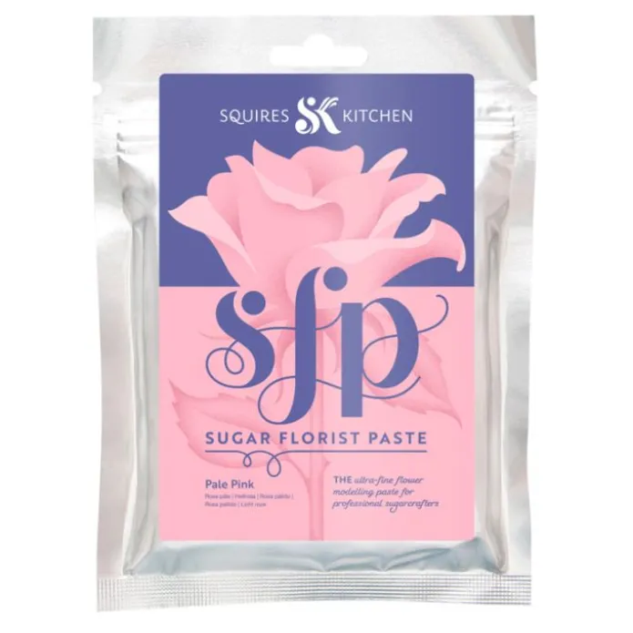Pasta de flores rosa pálido 200 g - Sin gluten - Squires Kitchen