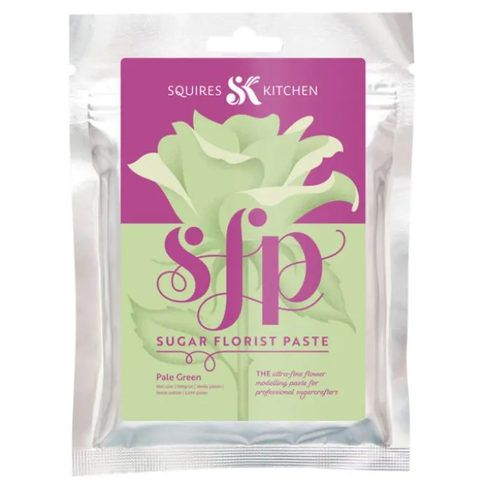 Pasta de flores verde pálido 200 g - Sin gluten - Squires Kitchen