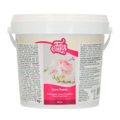 Pasta de goma blanca 1 kg - Sin gluten - Funcakes