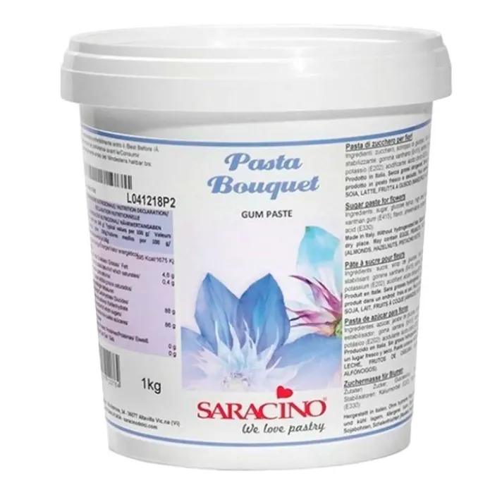 Pasta de goma blanca 1 kg - Sin gluten - Saracino