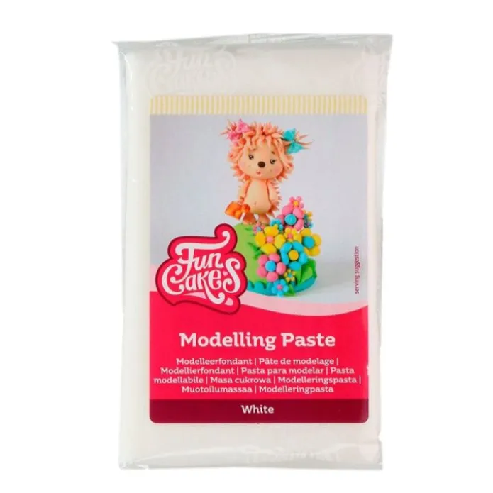 Pasta de modelado blanca 250 g - Sin gluten - Funcakes