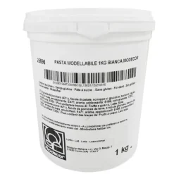 Pasta de modelado blanca 1 kg - Sin gluten - Modecor