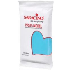 Pasta para modelar azul clara 1 kg - Sin gluten - Saracino