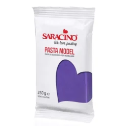 Pasta para modelar morado 250 g - Sin gluten - Saracino