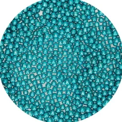 Perlas azules metalizadas 80 g - Funcakes