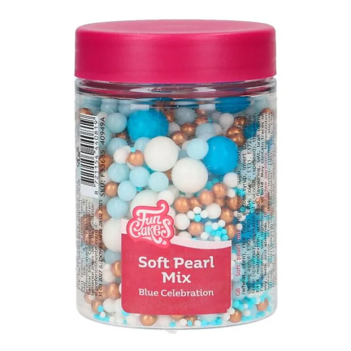 Perlas de azúcar Blue Celebration 80 g - Funcakes
