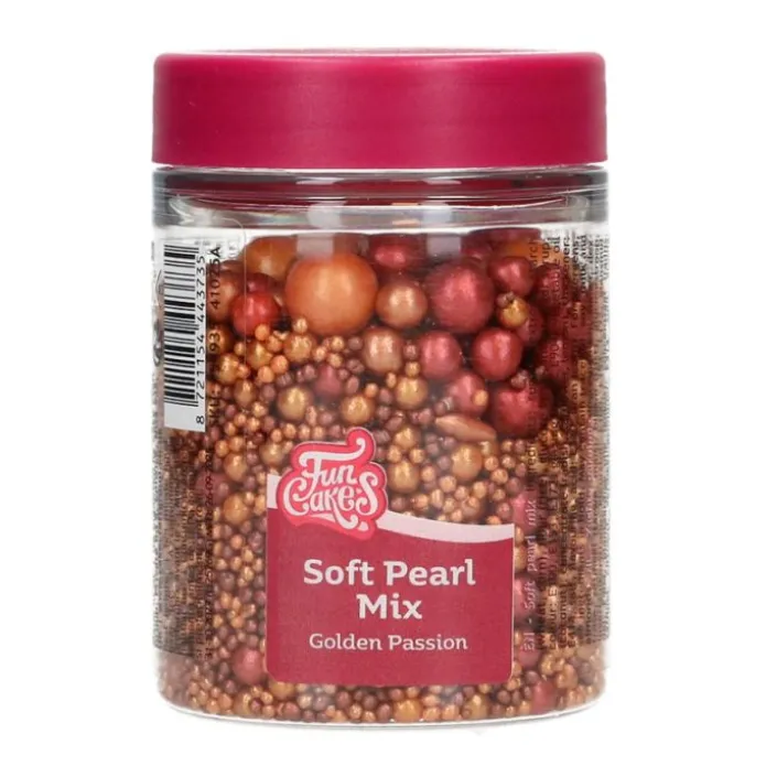 Perlas de azúcar Golden Passion 80 g - Funcakes