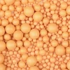 Perlas de azúcar varios tamaños amarillas anaranjadas 100 g - Sin gluten - Modecor