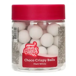 Perlas de chocolate blanco mate XXL 130 g - Funcakes
