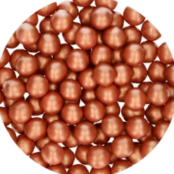 Perlas de chocolate bronce 70 g - Funcakes