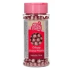 Perlas de chocolate crujiente rosa metalizado 60 g - Funcakes
