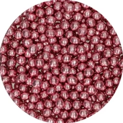 Perlas de chocolate crujiente rosa metalizado 60 g - Funcakes