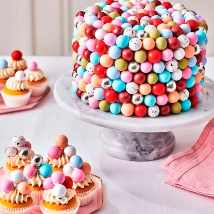 Perlas de chocolate plateadas XXL 130 g - Funcakes