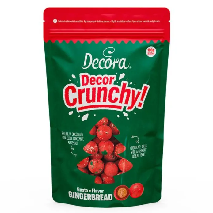 Perlas de chocolate rojas Navidad 100 g - Decora