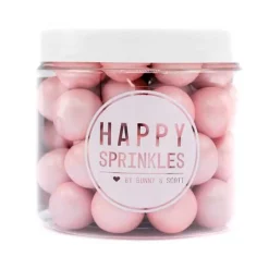 Perlas de chocolate rosas Pink Choco XXL 130 g - Happy Sprinkles