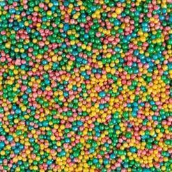 Perlas minis de azúcar multicolor metálicas 100 g - Decora