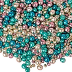 Perlas multicolor metalizadas Metallic Explosion 80 g - Happy Sprinkles