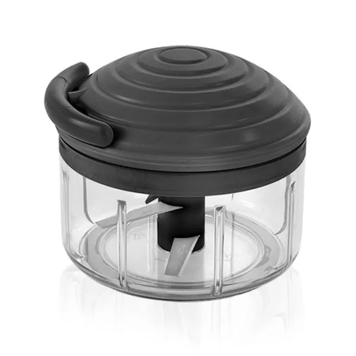 Picadora giratoria de verduras negra Rotomac - Acero inoxidable - Metaltex