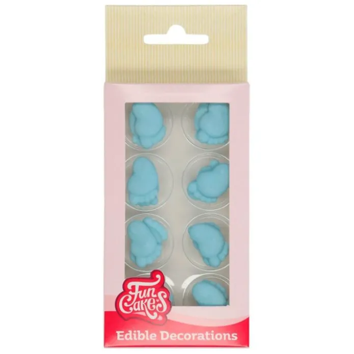 Pies de bebé azules de azúcar (16) - Sin gluten - Funcakes