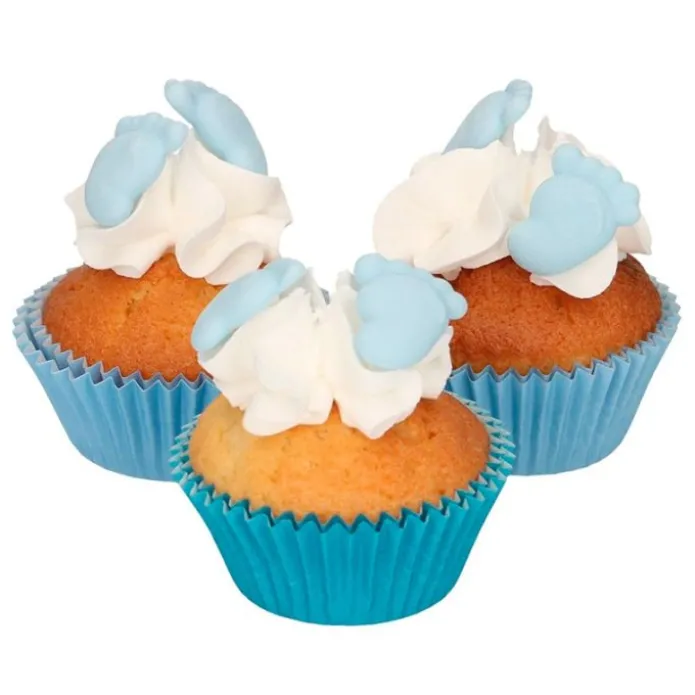 Pies de bebé azules de azúcar (16) - Sin gluten - Funcakes
