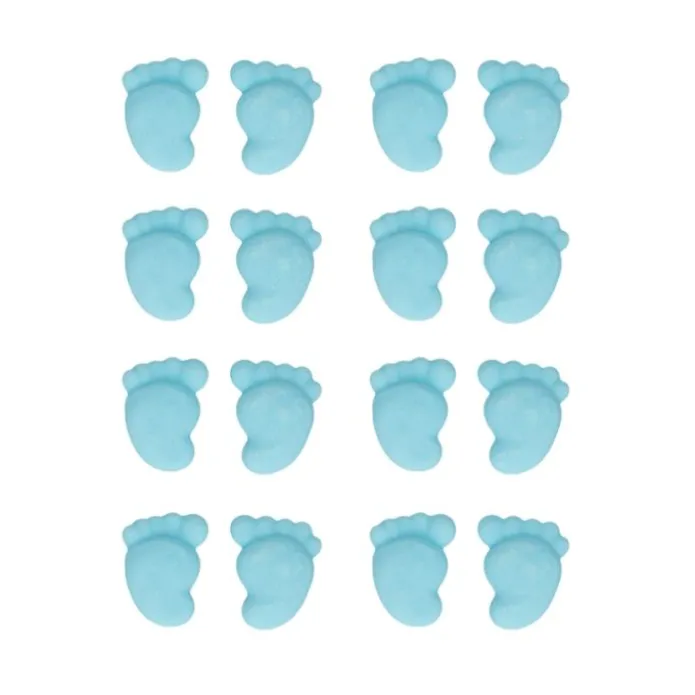Pies de bebé azules de azúcar (16) - Sin gluten - Funcakes