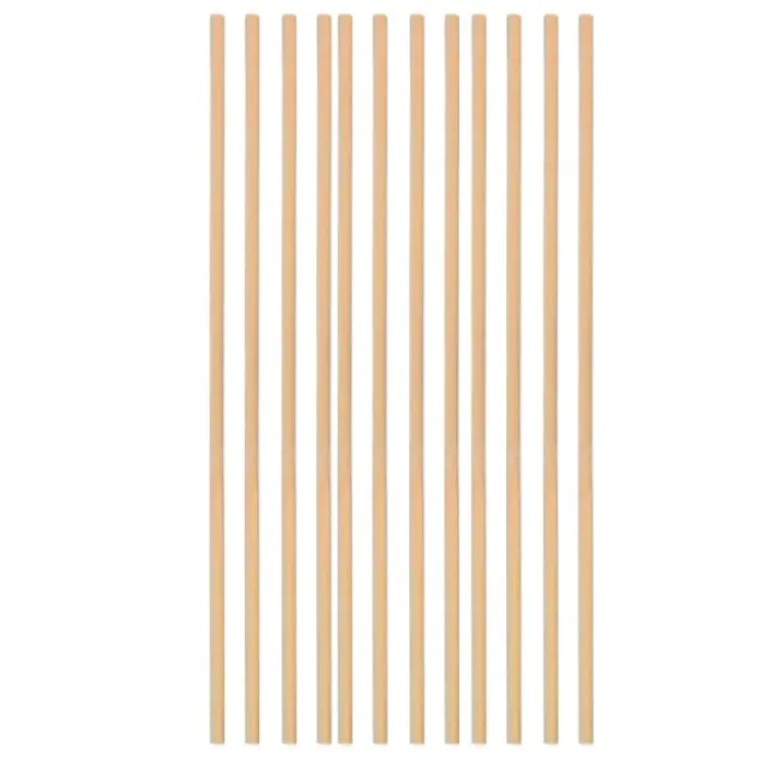 Pilares de madera para tartas - palitos para algodón de azúcar (12) - Decora