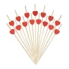 Pinchos-brochetas con corazón para aperitivos 7 cm (40) - Papstar