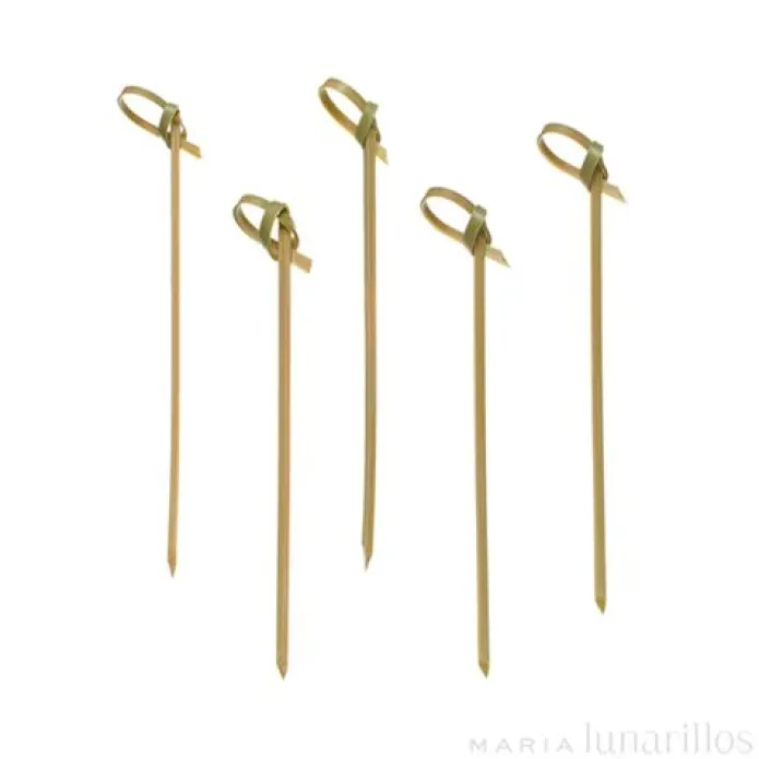 Pinchos-brochetas con lazo para aperitivos 10 cm (40) - Papstar