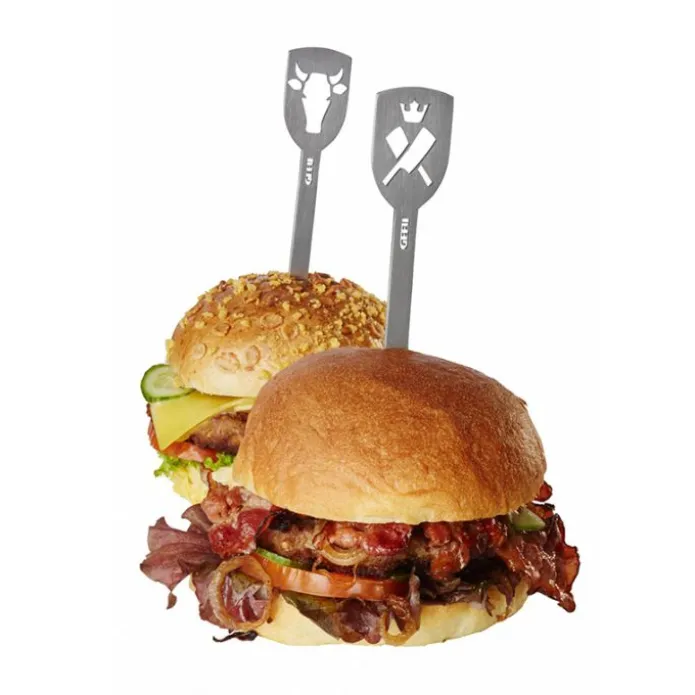 Pinchos para hamburguesas Torro 19 cm (2) - Acero inoxidable - Gefu