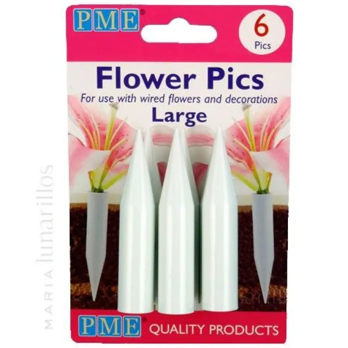 Pinchos portaflores grandes (6) - PME