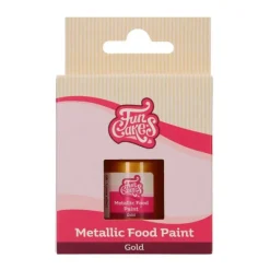 Pintura comestible metalizada oro 30 ml - Funcakes