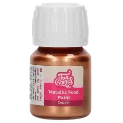 Pintura comestible metalizada cobre 30 ml - Funcakes