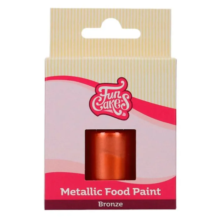 Pintura comestible metalizada bronce 30 ml - Funcakes