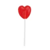 Piruletas con forma de corazón rojo (100 uds) - Sin gluten - Jake