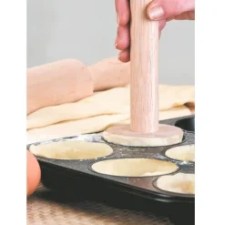 Pisador doble de madera para tartaletas - Ibili
