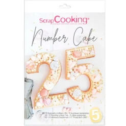 Plantillas de plástico para tartas números (9) - ScrapCooking