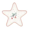 Plato de cerámica con forma de estrella Juana White - GreenGate