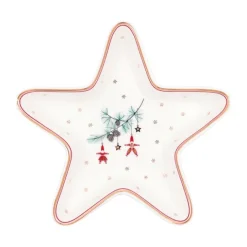 Plato de cerámica con forma de estrella Juana White - GreenGate