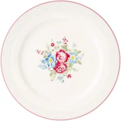 Plato de cerámica grande Henrietta White 25 cm - GreenGate