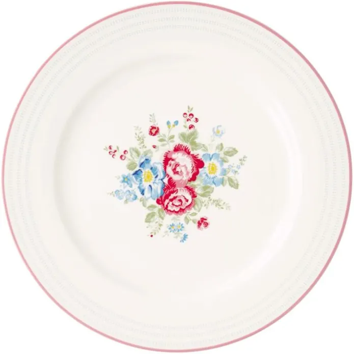 Plato de cerámica grande Henrietta White 25 cm - GreenGate