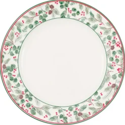 Plato de cerámica grande Merle White 25,5 cm - GreenGate