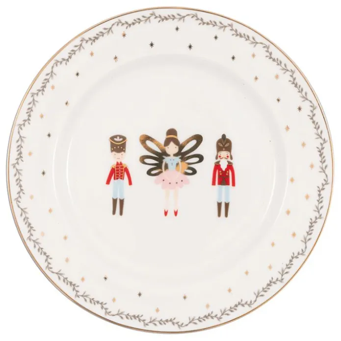 Plato de cerámica para postre Cindarella White 20,5 cm - GreenGate