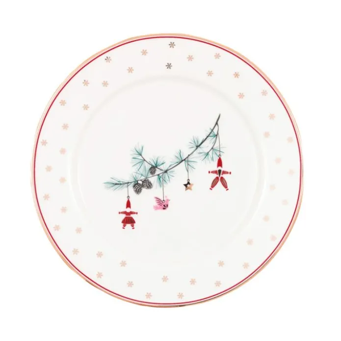 Plato de cerámica pequeño Juana White 15,5 cm - GreenGate