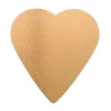 Plato en forma de corazón para tarta dorado 26 cm
