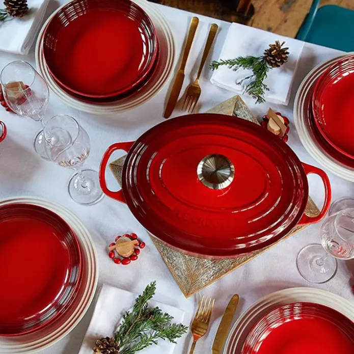 Plato hondo Vancouver cereza 21,5 cm - Cerámica de gres - Le Creuset