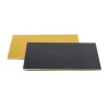 Plato negro y dorado 20 x 30 cm - Decora