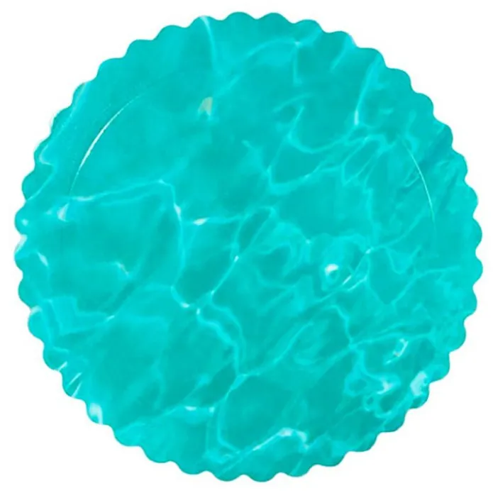 Plato redondo ondulado agua 30 cm