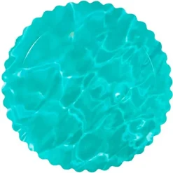 Plato redondo ondulado agua 35 cm