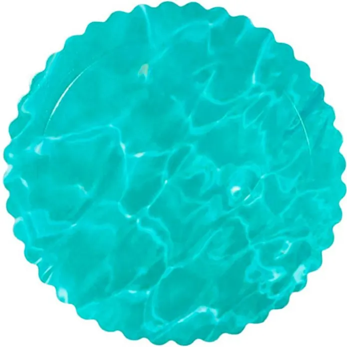 Plato redondo ondulado agua 35 cm